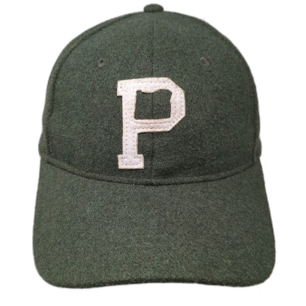 Portland Gear Baseball Cap Green One Size P Oregon Logo Leather Slideback Hat